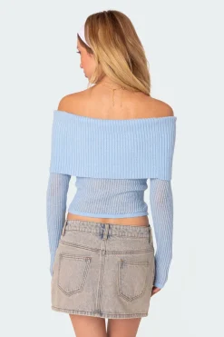 Lili Fold Over Knit Top