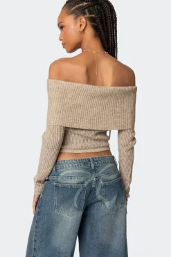 Lili Fold Over Knit Top