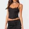 Lilith Lace Up Satin Corset