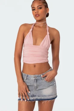 Lillie Knotted Halter Top