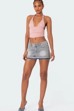 Lillie Knotted Halter Top