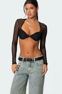 Lin Mesh Bra Top