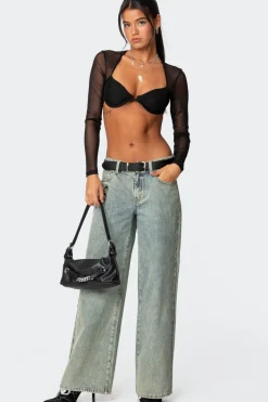 Lin Mesh Bra Top
