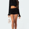 Lindsay Ruffle Knitted Shorts