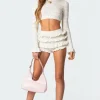 Lindsay Ruffle Knitted Shorts