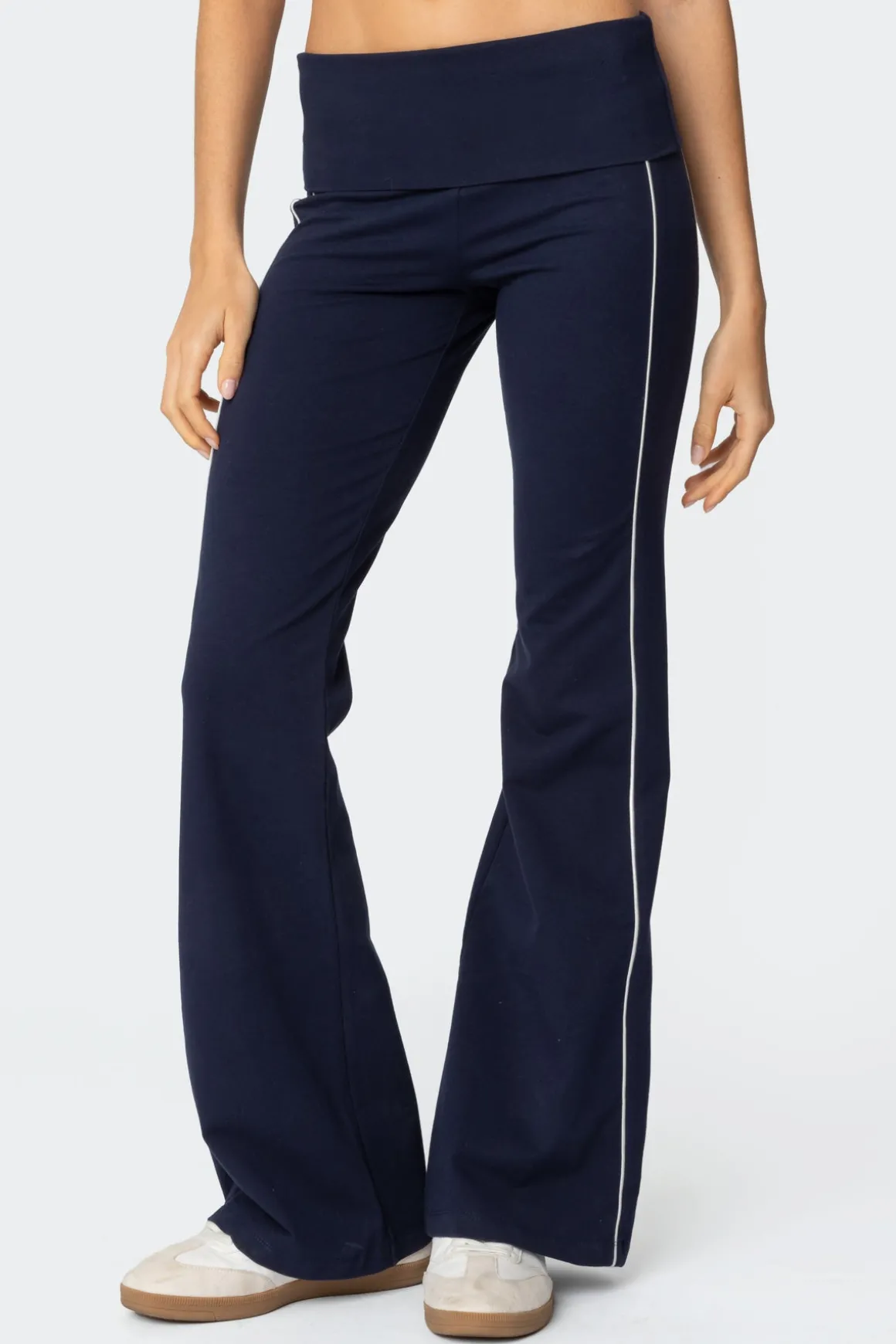Livie Fold Over Flared Leggings