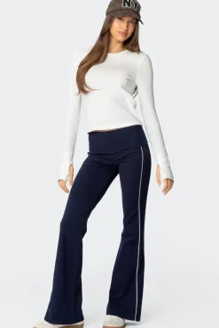 Livie Fold Over Flared Leggings