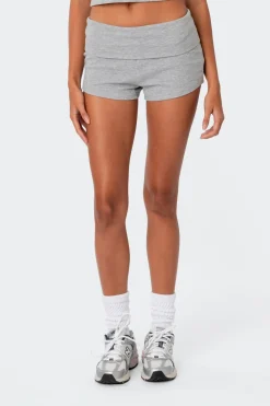 Lizzy Foldover Waffle Shorts