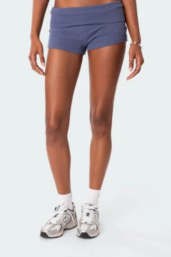 Lizzy Foldover Waffle Shorts