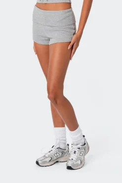 Lizzy Foldover Waffle Shorts