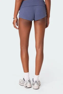 Lizzy Foldover Waffle Shorts