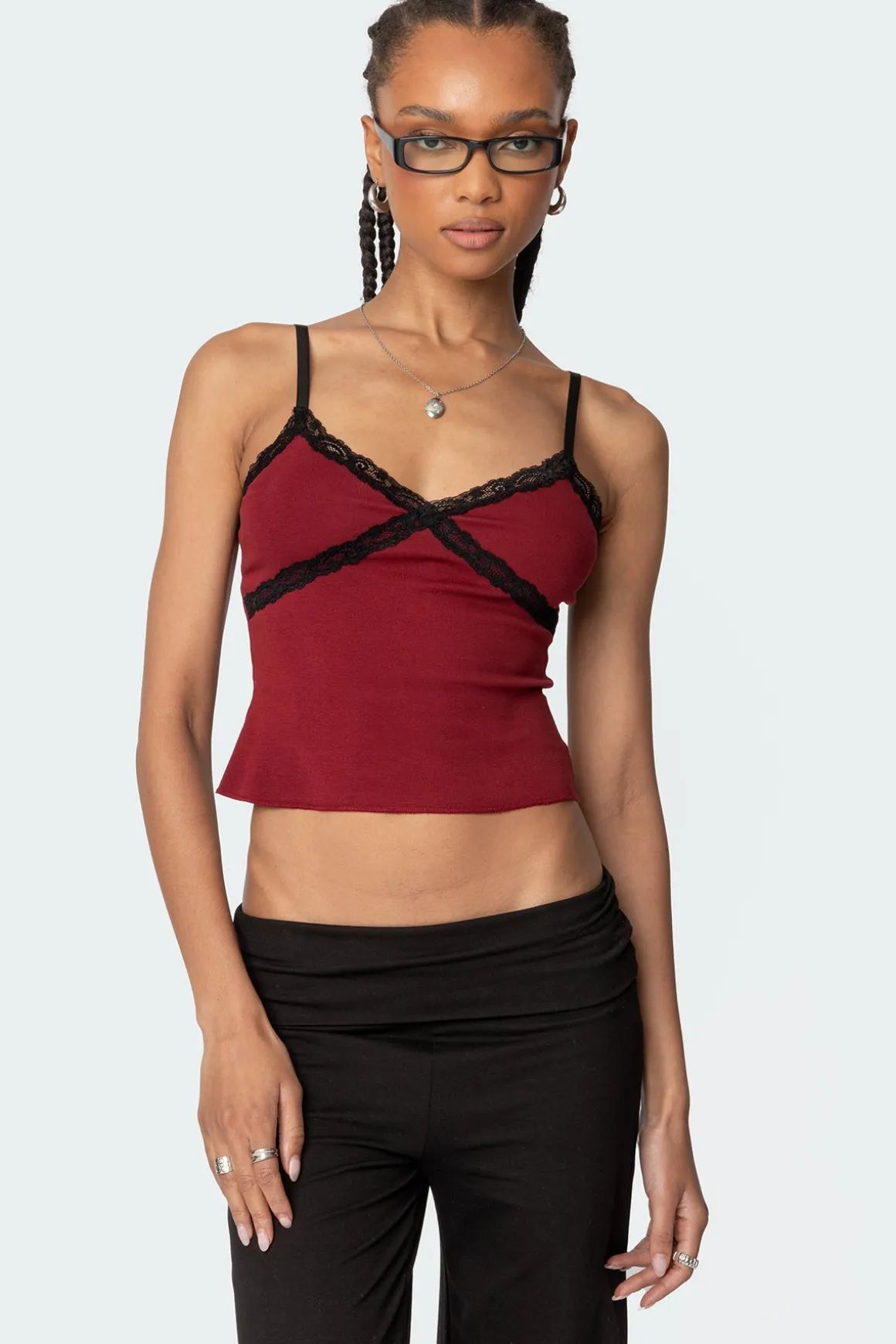 Llena Lace Trim Tank Top