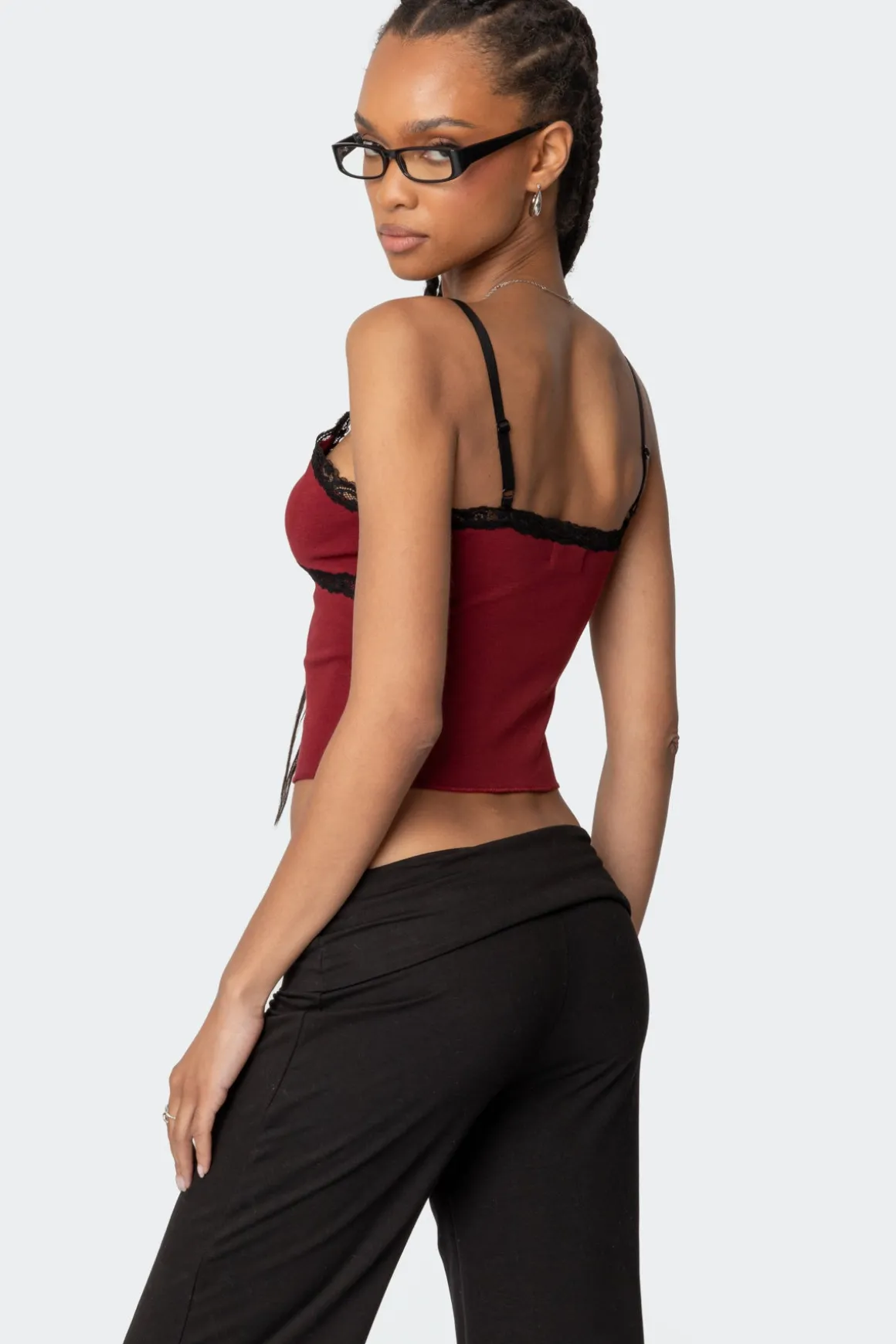 Llena Lace Trim Tank Top