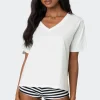 Loose Fit V Neck T Shirt