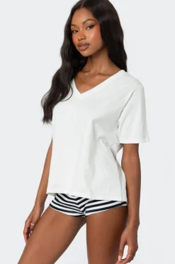 Loose Fit V Neck T Shirt