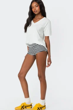 Loose Fit V Neck T Shirt