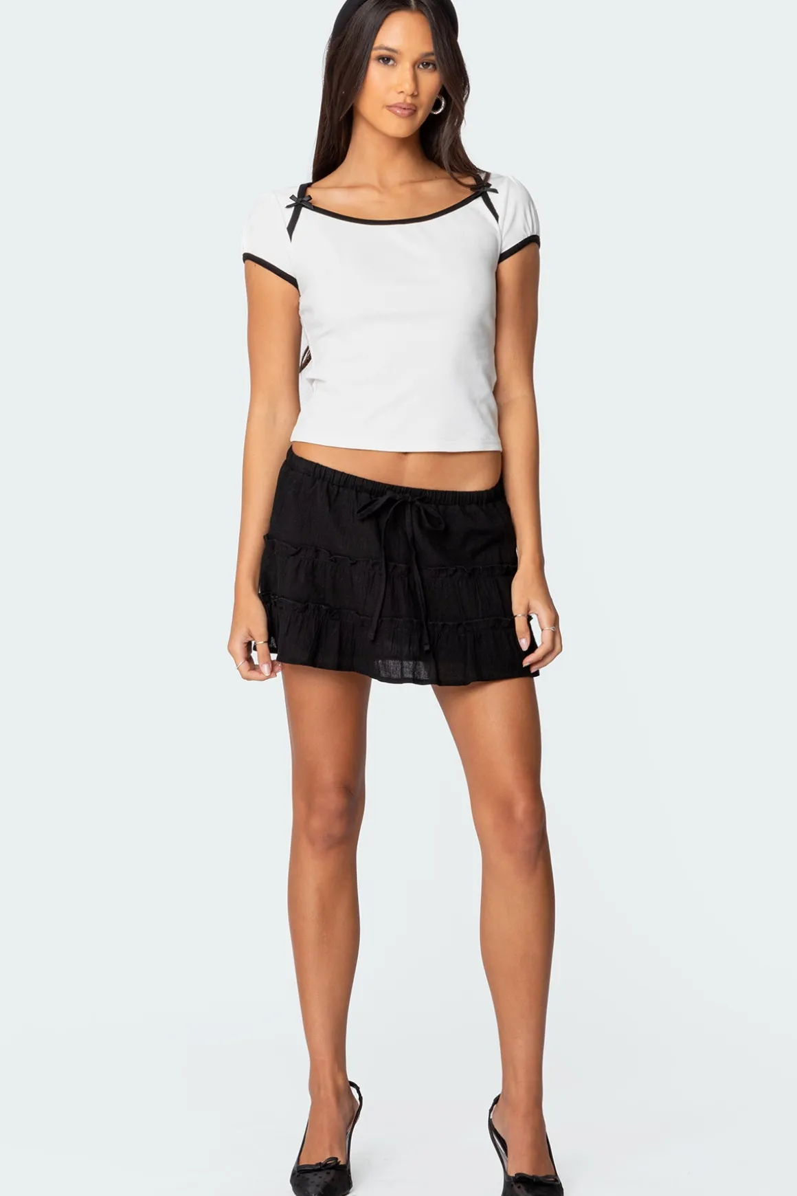 Lora Tiered Mini Skirt
