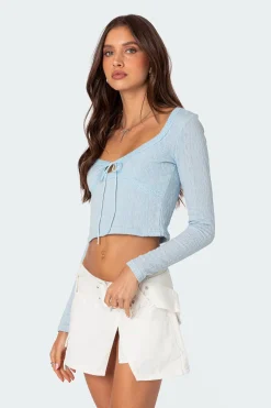 Lorey Lacey Knit Top