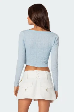 Lorey Lacey Knit Top