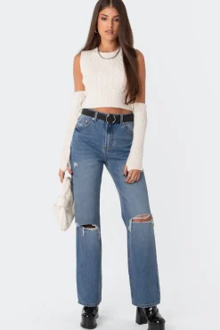 Lori High-Rise Wide Leg Jeans