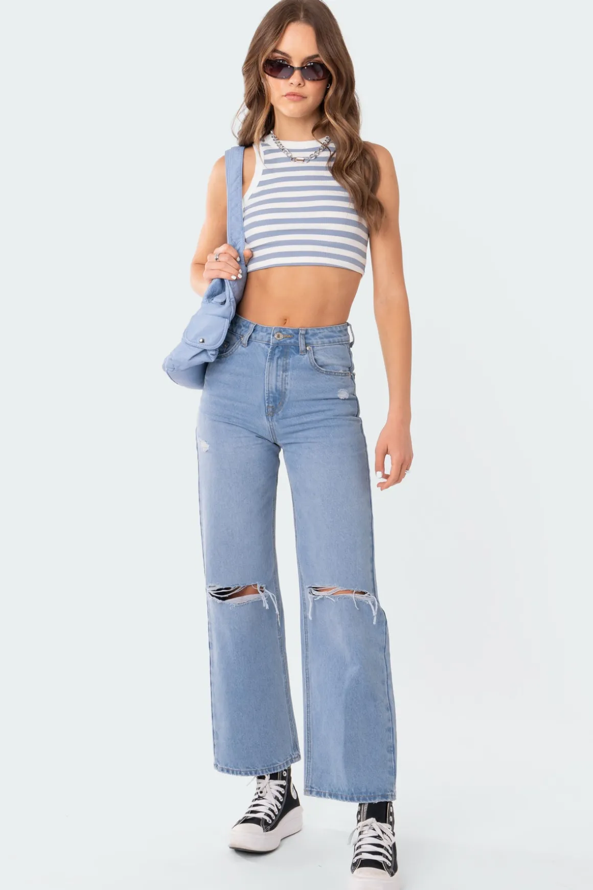 Lori High-Rise Wide Leg Jeans