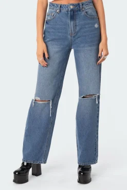 Lori High-Rise Wide Leg Jeans