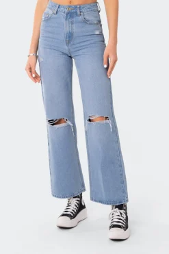Lori High-Rise Wide Leg Jeans