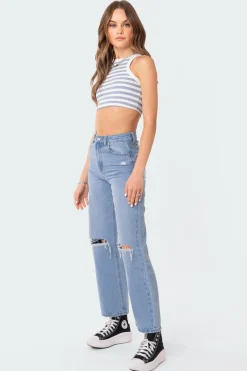 Lori High-Rise Wide Leg Jeans
