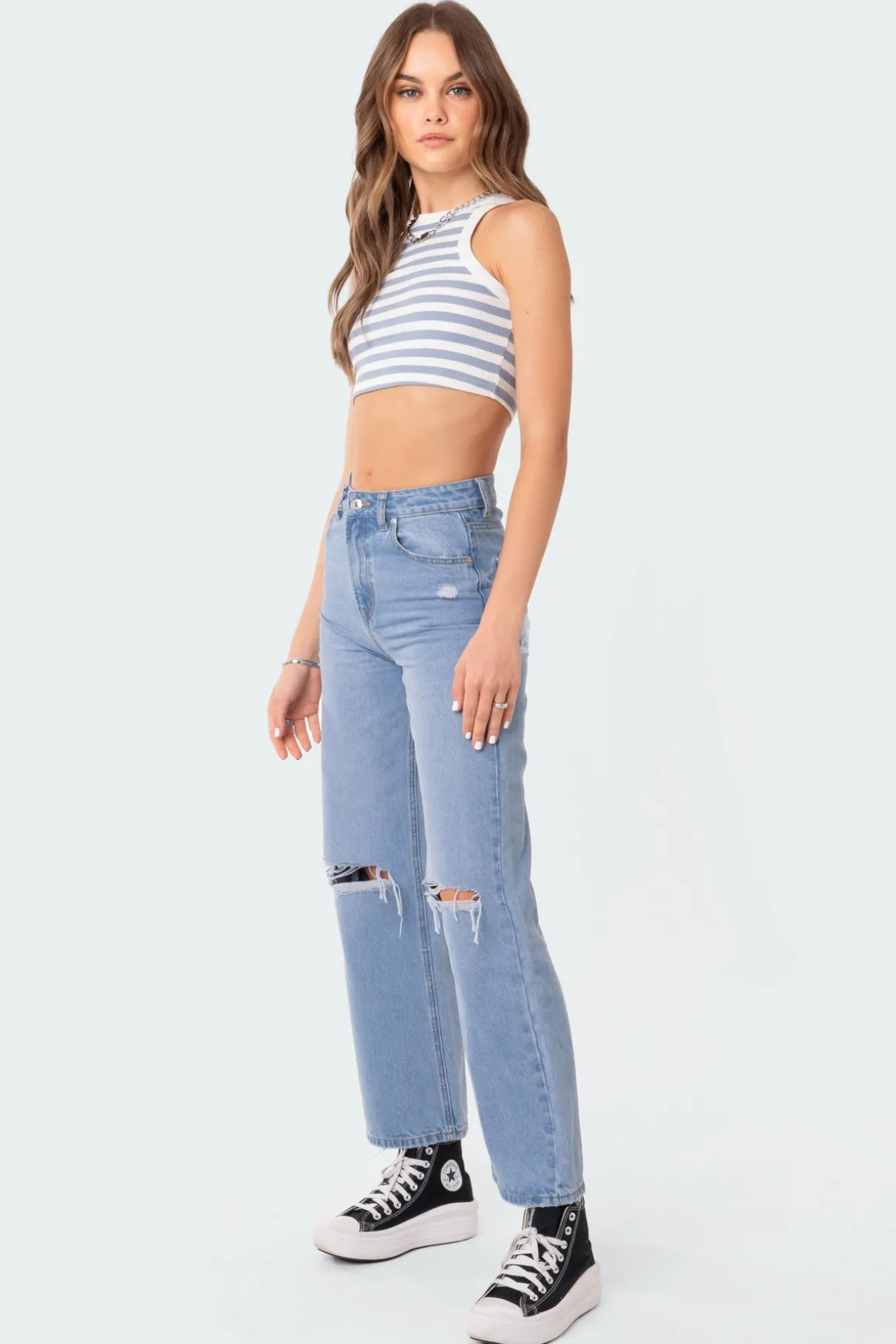 Lori High-Rise Wide Leg Jeans