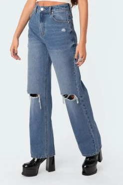 Lori High-Rise Wide Leg Jeans