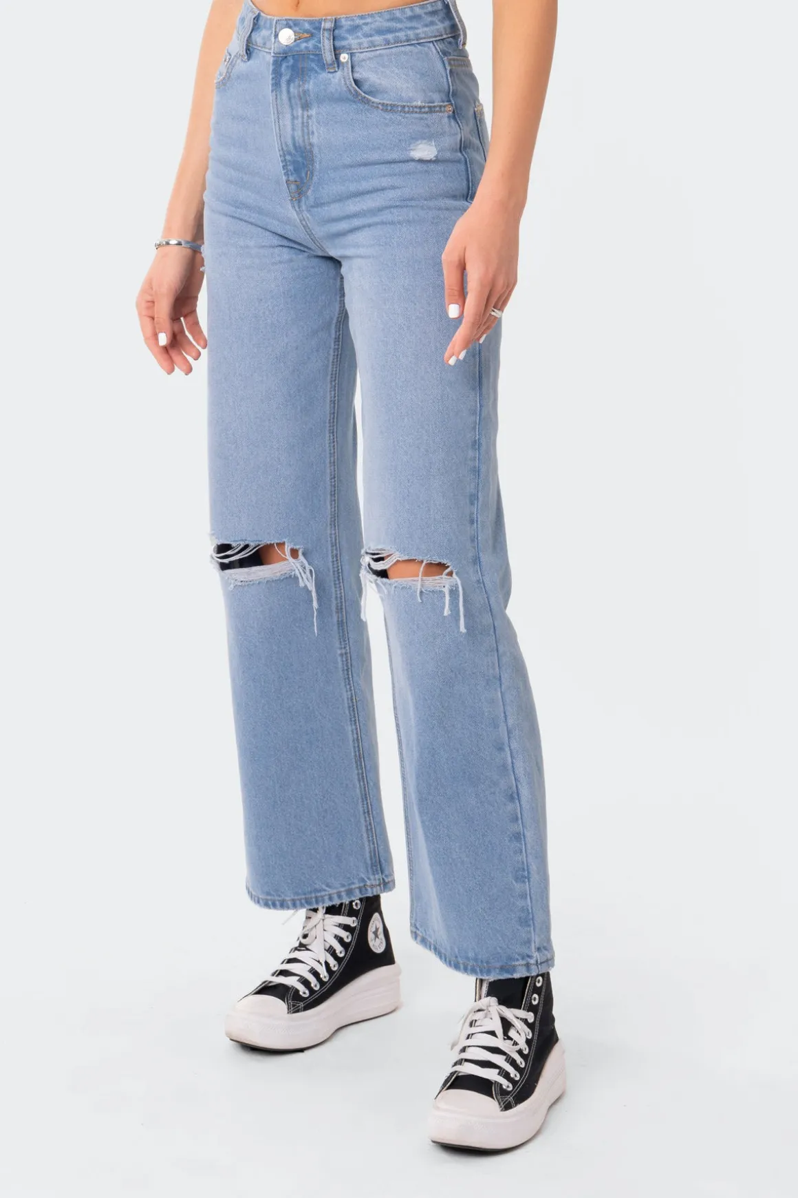 Lori High-Rise Wide Leg Jeans