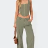 Lottie Low Rise Washed Carpenter Jeans