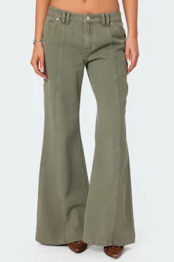Lottie Low Rise Washed Carpenter Jeans