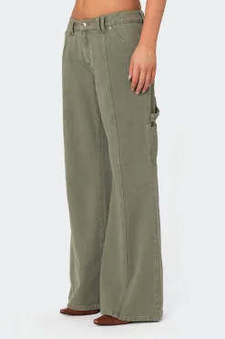 Lottie Low Rise Washed Carpenter Jeans