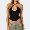 Lou Crossover Beaded Corset