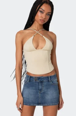 Lou Crossover Beaded Corset
