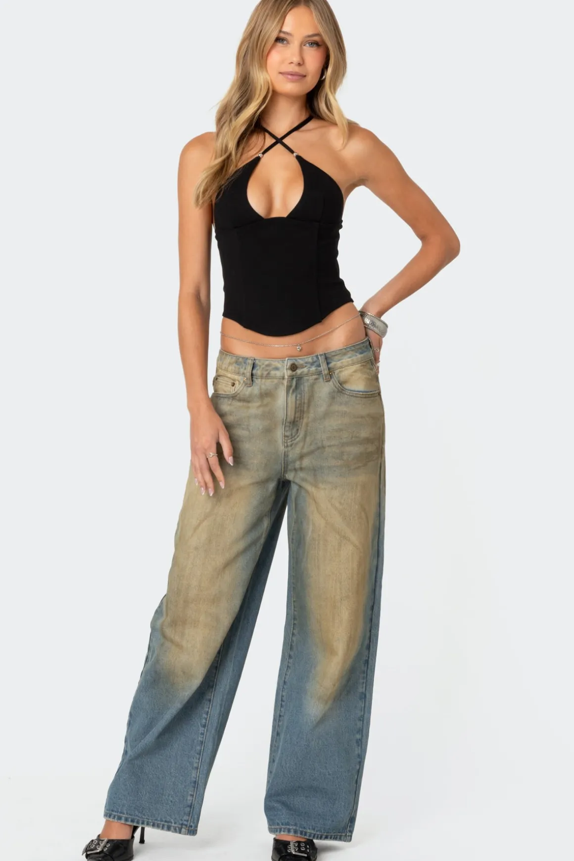 Lou Crossover Beaded Corset