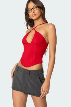 Lou Crossover Beaded Corset