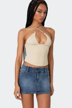 Lou Crossover Beaded Corset