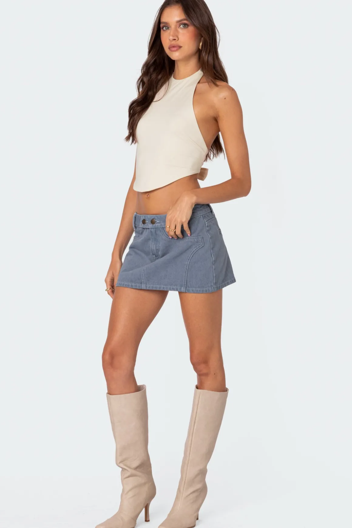 Louisa Denim Mini Skirt