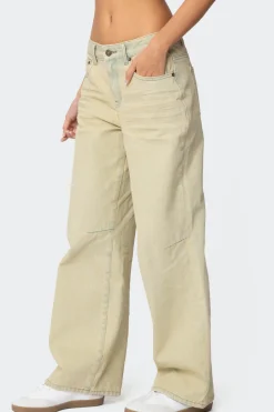 Low Rise Vintage Washed Boyfriend Jeans