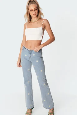 Lu Knitted Open-Back Top