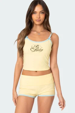 Lucky Contrast Tank Top