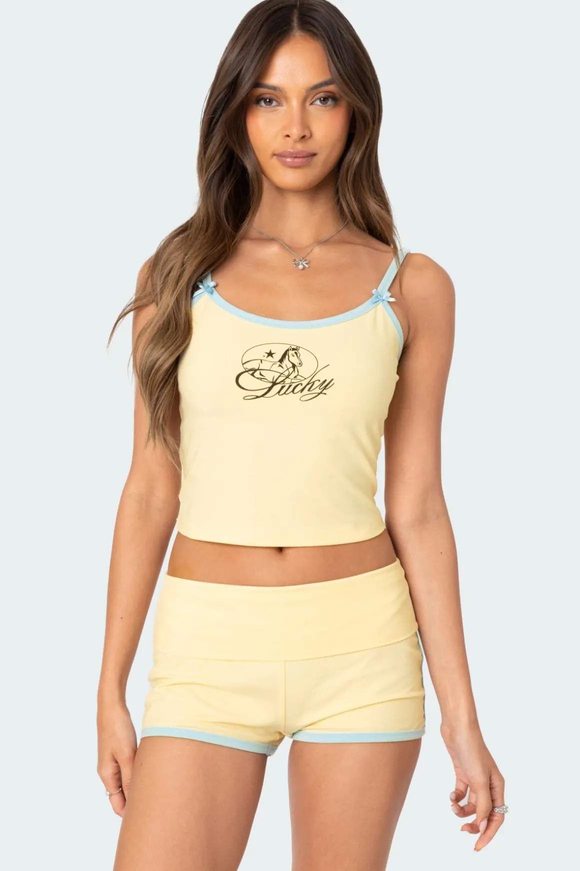 Lucky Contrast Tank Top