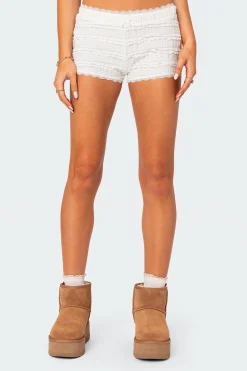 Lucy Ruffled Lace Shorts