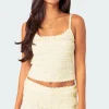 Lucy Ruffled Lace Tank Top