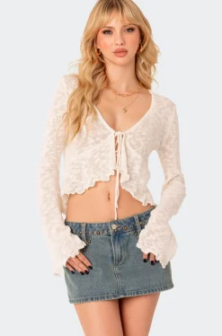 Luka Tie Front Knit Top