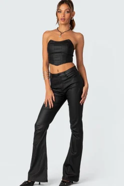 Luna Faux Leather Stretch Corset