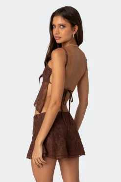 Lyra Open Back Lace Tank Top