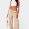 Lyric Linen Look Cargo Pants